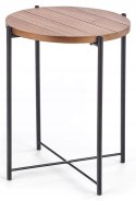 Halmar ława TANAKA S MDF+okleina jasny orzech / czarny stal malowana fi 40 Halmar ława TANAKA S MDF+okleina jasny orzech / czarny stal malowana fi 40