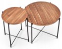 Halmar ława TANAKA MDF+ okleina jasny orzech / czarny stal malowana fi 60 Halmar ława TANAKA MDF+ okleina jasny orzech / czarny stal malowana fi 60