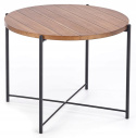 Halmar ława TANAKA MDF+ okleina jasny orzech / czarny stal malowana fi 60 Halmar ława TANAKA MDF+ okleina jasny orzech / czarny stal malowana fi 60