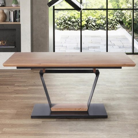 Halmar stół URBANO rozkładany, blat - dąb złoty, noga - czarny/dąb złoty, MDF fornir, MDF lakier 160-220x90 Halmar stół URBANO rozkładany, blat - dąb złoty, noga - czarny/dąb złoty, MDF fornir, MDF lakier 160-220x90
