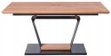 Halmar stół URBANO rozkładany, blat - dąb złoty, noga - czarny/dąb złoty, MDF fornir, MDF lakier 160-220x90 Halmar stół URBANO rozkładany, blat - dąb złoty, noga - czarny/dąb złoty, MDF fornir, MDF lakier 160-220x90