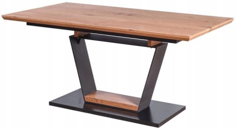 Halmar stół URBANO rozkładany, blat - dąb złoty, noga - czarny/dąb złoty, MDF fornir, MDF lakier 160-220x90 Halmar stół URBANO rozkładany, blat - dąb złoty, noga - czarny/dąb złoty, MDF fornir, MDF lakier 160-220x90