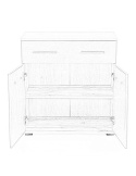 KOMODA Z SZUFLADĄ LIMA KM-1 Halmar DĄB SONOMA / BIAŁY POŁYSK PŁYTA LAMINOWANA OBRZEŻA ABS ABS 77x40 DO SYPIALNI POKOJU SALONU KOMODA Z SZUFLADĄ LIMA KM-1 Halmar DĄB SONOMA / BIAŁY POŁYSK PŁYTA LAMINOWANA OBRZEŻA ABS ABS 77x40 DO SYPIALNI POKOJU SALONU