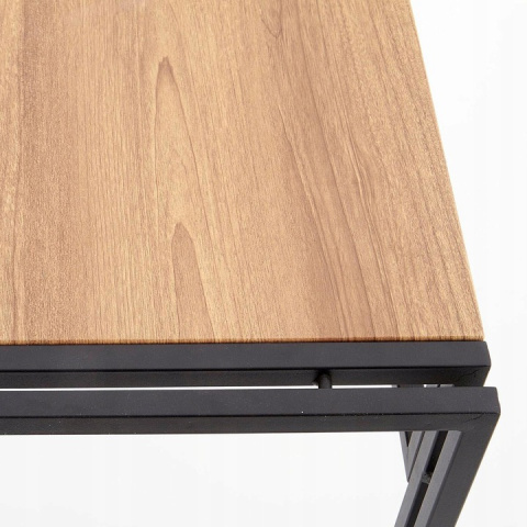 Halmar konsolka BOLIVAR KN1 MDF fornir dąb złoty / czarny stal 90x35 Halmar konsolka BOLIVAR KN1 MDF fornir dąb złoty / czarny stal 90x35