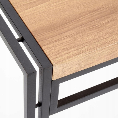 Halmar konsolka BOLIVAR KN1 MDF fornir dąb złoty / czarny stal 90x35 Halmar konsolka BOLIVAR KN1 MDF fornir dąb złoty / czarny stal 90x35