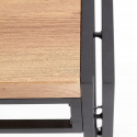 Halmar konsolka BOLIVAR KN1 MDF fornir dąb złoty / czarny stal 90x35 Halmar konsolka BOLIVAR KN1 MDF fornir dąb złoty / czarny stal 90x35