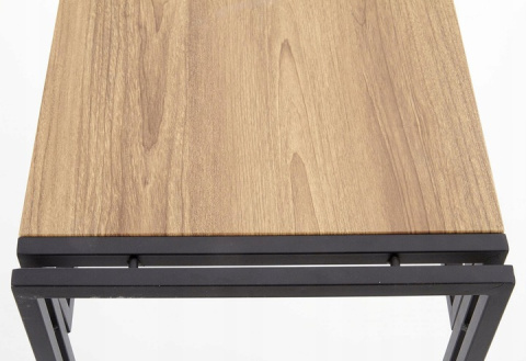 Halmar konsolka BOLIVAR KN1 MDF fornir dąb złoty / czarny stal 90x35 Halmar konsolka BOLIVAR KN1 MDF fornir dąb złoty / czarny stal 90x35