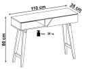 Halmar konsolka KN1 lite drewno naturalny / biały MDF lakier 110x35 Halmar konsolka KN1 lite drewno naturalny / biały MDF lakier 110x35