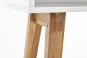 Halmar konsolka KN1 lite drewno naturalny / biały MDF lakier 110x35 Halmar konsolka KN1 lite drewno naturalny / biały MDF lakier 110x35