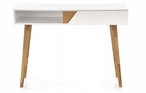 Halmar konsolka KN1 lite drewno naturalny / biały MDF lakier 110x35 Halmar konsolka KN1 lite drewno naturalny / biały MDF lakier 110x35