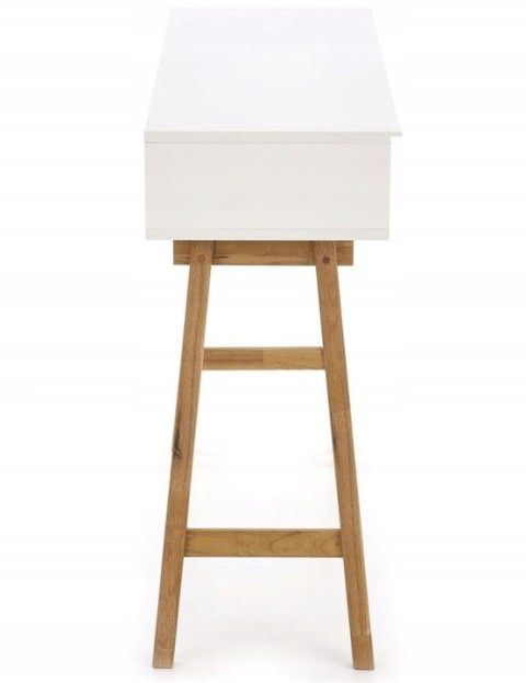 Halmar konsolka KN1 lite drewno naturalny / biały MDF lakier 110x35 Halmar konsolka KN1 lite drewno naturalny / biały MDF lakier 110x35