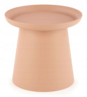 Halmar ława stolik ALEXIS kolor różowy - tworzywo PP, okrągła fi 50 do salonu pokoju recepcji