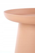 Halmar ława stolik ALEXIS kolor różowy - tworzywo PP, okrągła fi 50 do salonu pokoju recepcji