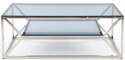 Halmar ława AURORA szkło dymiony, stal chromowana 120x60 Halmar ława AURORA szkło dymiony, stal chromowana 120x60