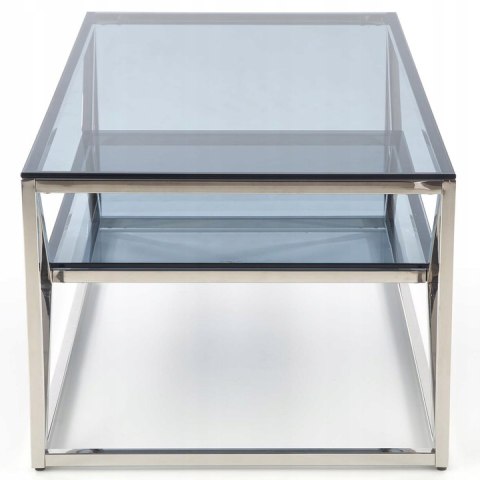 Halmar ława AURORA szkło dymiony, stal chromowana 120x60 Halmar ława AURORA szkło dymiony, stal chromowana 120x60