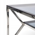 Halmar ława AURORA szkło dymiony, stal chromowana 120x60 Halmar ława AURORA szkło dymiony, stal chromowana 120x60