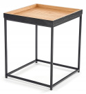 Halmar ława YAVA MDF okleina dąb naturalny / stal malowana proszkowo czarny 42x42 Halmar ława YAVA MDF okleina dąb naturalny / stal malowana proszkowo czarny 42x42