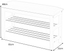 ŁAWKA STOJAK NA BUTY Z SIEDZISKIEM ST11 Halmar STAL CHROMOWANA MDF biały / EKOSKÓRA POPIELATY ŁAWKA STOJAK NA BUTY Z SIEDZISKIEM ST11 Halmar STAL CHROMOWANA MDF biały / EKOSKÓRA POPIELATY