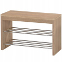 ŁAWKA STOJAK NA BUTY SZAFKA ST7 Halmar DĄB SONOMA MDF laminat stal chromowana 80x30 ŁAWKA STOJAK NA BUTY SZAFKA ST7 Halmar DĄB SONOMA MDF laminat stal chromowana 80x30