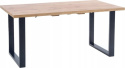 STÓŁ ROZKŁADANY VENOM 135-185 x 85 cm Halmar BLAT DĄB WOTAN laminat OBRZEŻA ABS nogi stal malowana CZARNE STÓŁ ROZKŁADANY VENOM 135-185 x 85 cm Halmar BLAT DĄB WOTAN laminat OBRZEŻA ABS nogi stal malowana CZARNE