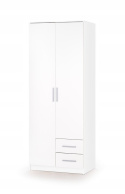 SZAFA DWUDRZWIOWA Z SZUFLADAMI LIMA S-2 Halmar BIAŁA POŁYSK MDF laminat obrzeża ABS PÓŁKI DRĄŻEK SZAFA DWUDRZWIOWA Z SZUFLADAMI LIMA S-2 Halmar BIAŁA POŁYSK MDF laminat obrzeża ABS PÓŁKI DRĄŻEK