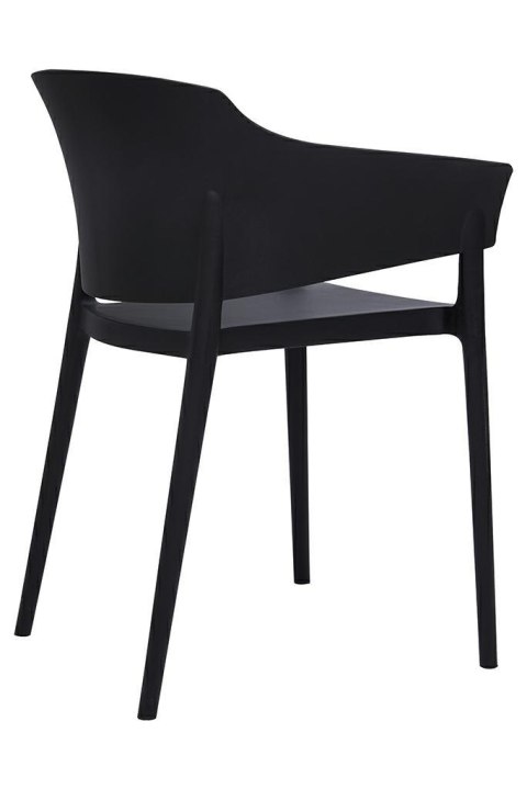 King Home Krzesło BIG BACK czarne - polipropylen - do jadalni, restauracji, biura King Home Krzesło BIG BACK czarne - polipropylen - do jadalni, restauracji, biura