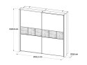 Meble Forte JAKOBINA LUXZ02B2-D76 Listwy okalające do szafy RCQS92411-C795 Dąb klepkowy Meble Forte JAKOBINA LUXZ02B2-D76 Listwy okalające do szafy RCQS92411-C795 Dąb klepkowy