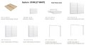 Meble Forte STARLET WHITE STPS124E1-C04 Szafa ubraniowa Biała Meble Forte STARLET WHITE STPS124E1-C04 Szafa ubraniowa Biała