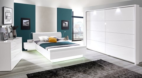 Meble Forte STARLET WHITE STPS124E1-C04 Szafa ubraniowa Biała Meble Forte STARLET WHITE STPS124E1-C04 Szafa ubraniowa Biała