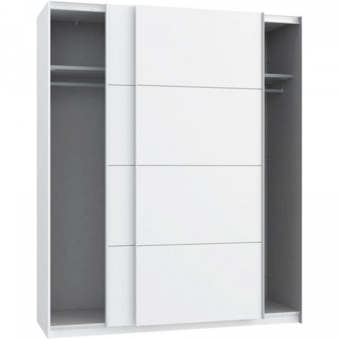Meble Forte STARLET WHITE STPS824E1-C04 Szafa ubraniowa Biała Meble Forte STARLET WHITE STPS824E1-C04 Szafa ubraniowa Biała