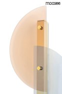 Moosee MOOSEE kinkiet LED VITRAL - błękitne i miedziane szklane półkola na metalowej złotej podstawie Moosee MOOSEE kinkiet LED VITRAL - błękitne i miedziane szklane półkola na metalowej złotej podstawie