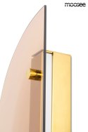 Moosee MOOSEE kinkiet LED VITRAL - błękitne i miedziane szklane półkola na metalowej złotej podstawie Moosee MOOSEE kinkiet LED VITRAL - błękitne i miedziane szklane półkola na metalowej złotej podstawie