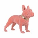 Richmond Interiors RICHMOND dekoracja DOG SPIKE różowy welur - figurka z żywicy Richmond Interiors RICHMOND dekoracja DOG SPIKE różowy welur - figurka z żywicy