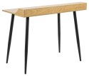 ACTONA Biurko Joe czarny/naturalny - minimalistyczne biurko do pracowni, pokoju młodzieżowego - MDF, metal ACTONA Biurko Joe czarny/naturalny - minimalistyczne biurko do pracowni, pokoju młodzieżowego - MDF, metal