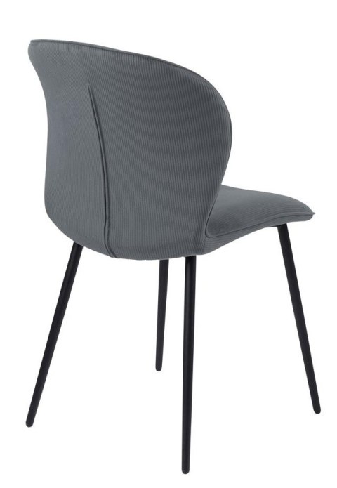 ACTONA Krzesło do jadalni, salonu Evelyn olive green - zielone oliwkowe, podstawa czarna metalowa malowan proszkowo ACTONA Krzesło do jadalni, salonu Evelyn olive green - zielone oliwkowe, podstawa czarna metalowa malowan proszkowo
