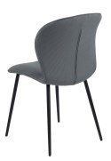 ACTONA Krzesło do jadalni, salonu Evelyn olive green - zielone oliwkowe, podstawa czarna metalowa malowan proszkowo ACTONA Krzesło do jadalni, salonu Evelyn olive green - zielone oliwkowe, podstawa czarna metalowa malowan proszkowo