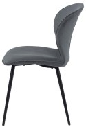 ACTONA Krzesło do jadalni, salonu Evelyn olive green - zielone oliwkowe, podstawa czarna metalowa malowan proszkowo ACTONA Krzesło do jadalni, salonu Evelyn olive green - zielone oliwkowe, podstawa czarna metalowa malowan proszkowo