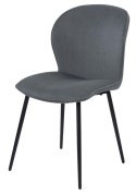 ACTONA Krzesło do jadalni, salonu Evelyn olive green - zielone oliwkowe, podstawa czarna metalowa malowan proszkowo ACTONA Krzesło do jadalni, salonu Evelyn olive green - zielone oliwkowe, podstawa czarna metalowa malowan proszkowo