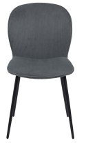 ACTONA Krzesło do jadalni, salonu Evelyn olive green - zielone oliwkowe, podstawa czarna metalowa malowan proszkowo ACTONA Krzesło do jadalni, salonu Evelyn olive green - zielone oliwkowe, podstawa czarna metalowa malowan proszkowo