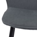 ACTONA Krzesło do jadalni, salonu Evelyn olive green - zielone oliwkowe, podstawa czarna metalowa malowan proszkowo ACTONA Krzesło do jadalni, salonu Evelyn olive green - zielone oliwkowe, podstawa czarna metalowa malowan proszkowo