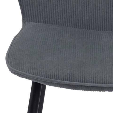 ACTONA Krzesło do jadalni, salonu Evelyn olive green - zielone oliwkowe, podstawa czarna metalowa malowan proszkowo ACTONA Krzesło do jadalni, salonu Evelyn olive green - zielone oliwkowe, podstawa czarna metalowa malowan proszkowo