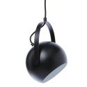 Frandsen FRANDSEN lampa wisząca BALL W/HANDLE czarny mat z ozdobnym uchwytem -czarny kabel 200 cm Frandsen FRANDSEN lampa wisząca BALL W/HANDLE czarny mat z ozdobnym uchwytem -czarny kabel 200 cm