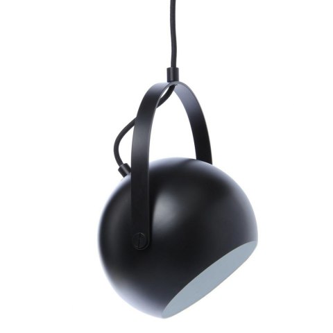 Frandsen FRANDSEN lampa wisząca BALL W/HANDLE czarny mat z ozdobnym uchwytem -czarny kabel 200 cm Frandsen FRANDSEN lampa wisząca BALL W/HANDLE czarny mat z ozdobnym uchwytem -czarny kabel 200 cm