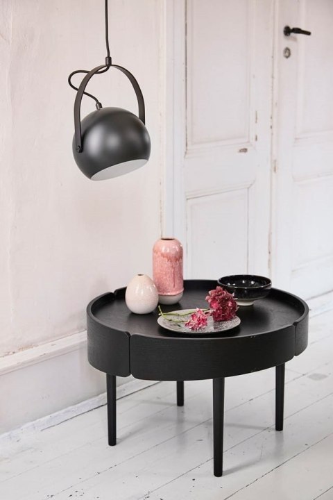 Frandsen FRANDSEN lampa wisząca BALL W/HANDLE czarny mat z ozdobnym uchwytem -czarny kabel 200 cm Frandsen FRANDSEN lampa wisząca BALL W/HANDLE czarny mat z ozdobnym uchwytem -czarny kabel 200 cm