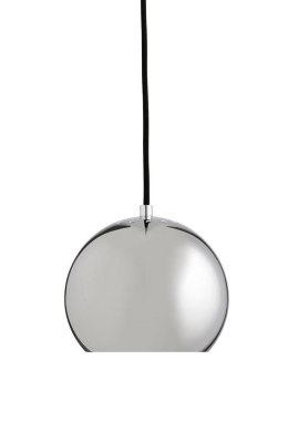 Frandsen FRANDSEN lampa wisząca BALL chrom - kulista na czarnym kablu 200 cm E27