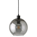Frandsen FRANDSEN lampa wisząca KYOTO okrągła - ciemno szara - przydymione szkoło - lustrzane odbicie Frandsen FRANDSEN lampa wisząca KYOTO okrągła - ciemno szara - przydymione szkoło - lustrzane odbicie