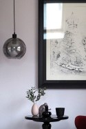 Frandsen FRANDSEN lampa wisząca KYOTO okrągła - ciemno szara - przydymione szkoło - lustrzane odbicie Frandsen FRANDSEN lampa wisząca KYOTO okrągła - ciemno szara - przydymione szkoło - lustrzane odbicie