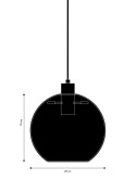 Frandsen FRANDSEN lampa wisząca KYOTO okrągła - ciemno szara - przydymione szkoło - lustrzane odbicie Frandsen FRANDSEN lampa wisząca KYOTO okrągła - ciemno szara - przydymione szkoło - lustrzane odbicie