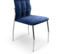 Halmar K416 krzesło do jadalni granatowy velvet stelaż metal