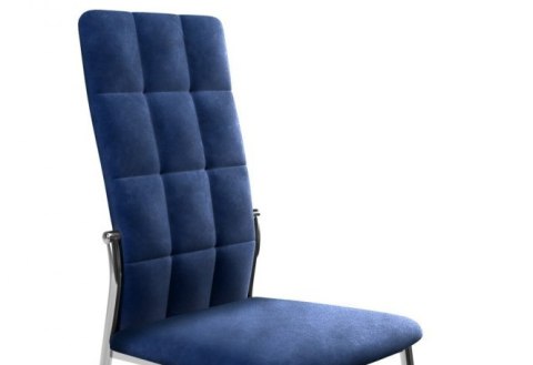 Halmar K416 krzesło do jadalni granatowy velvet stelaż metal Halmar K416 krzesło do jadalni granatowy velvet stelaż metal